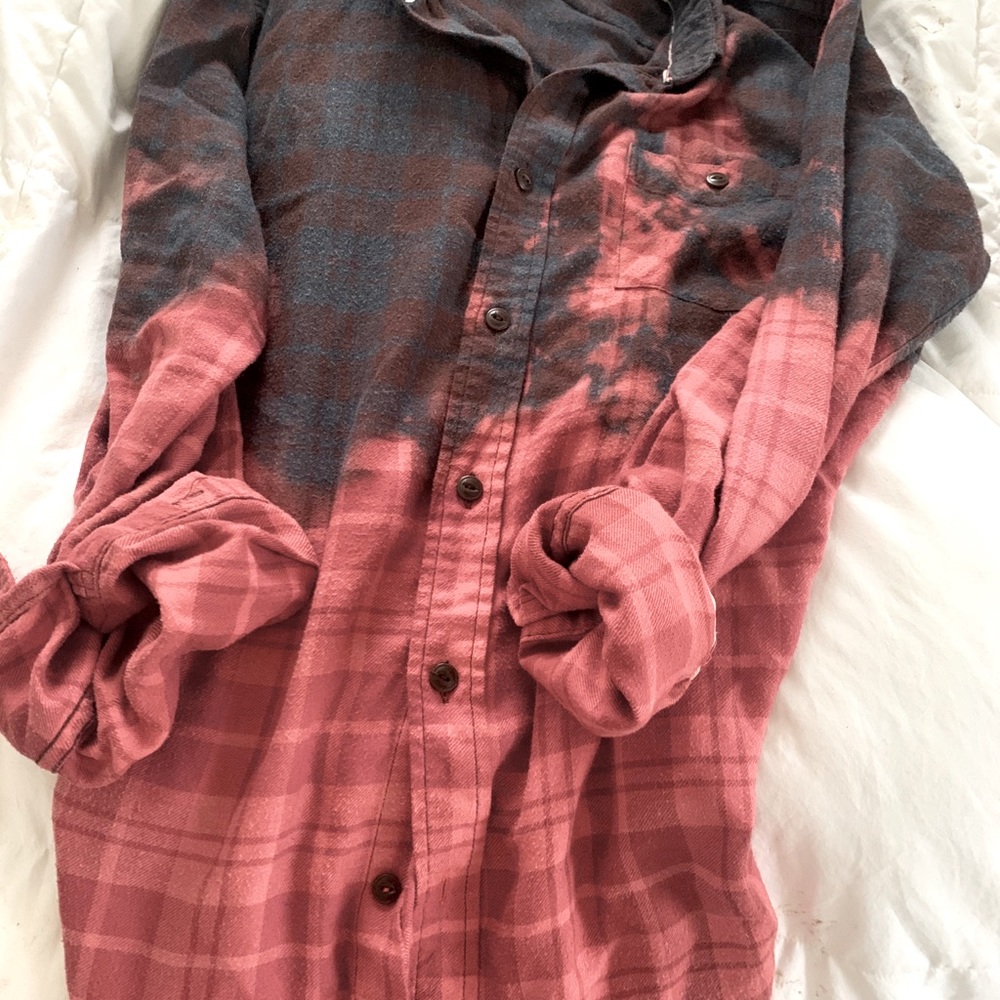 Vintage bleached flannel shirt